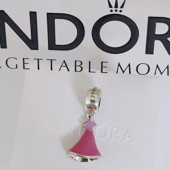 Pandora Rapunzel's Dress Dangle Charm S925 Silver with box - Picture 1 of 9